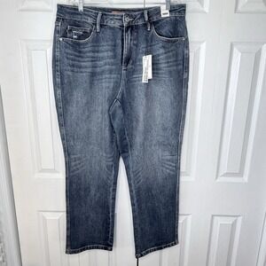 Judy Blue Women's That Sounds 18W Blue Stretch Denim High Rise Straight Fit Jean